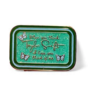 When you think, think of me pin-Glittery Taylor Swift